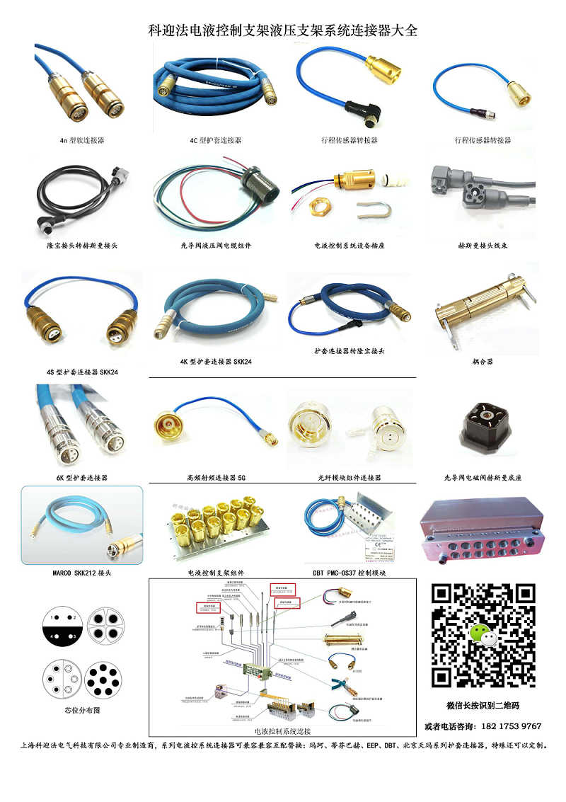 科迎法電液控制支架液壓支架系統連接器大全.jpg